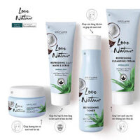 Bộ dưỡng da Oriflame Love Nature Nha Đam và Nước Dừa cho da thường/ da hỗn hợp – 4 sản phẩm