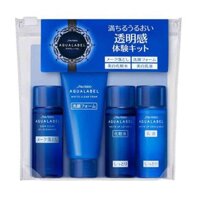 Bộ dưỡng da Shiseido Aqualabel (Set mini 4 món)