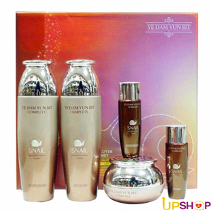 Bộ dưỡng trắng, trị nám, tàn nhang Hàn Quốc Snail set 5- Ye Dam Yun Bit