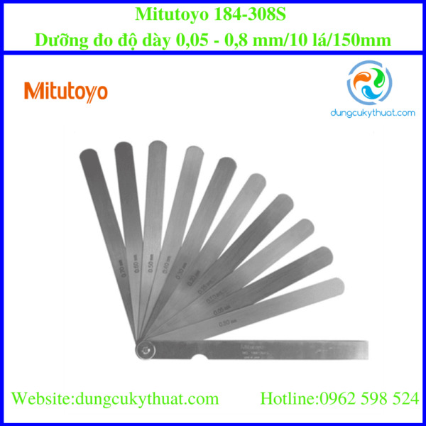 Bộ dưỡng đo bề dày Mitutoyo 184-308S