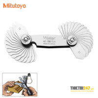 Bộ dưỡng đo cung tròn Mitutoyo 186-105 1~7mm 34 lá