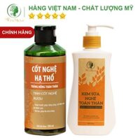 Bộ Dưỡng Trắng Da Body, Mờ Thâm Rạn Cho Mẹ Sau Sinh Wonmom (1 Kem Sữa Nghệ Toàn Thân + 1 Cốt Nghệ Hạ Thổ)