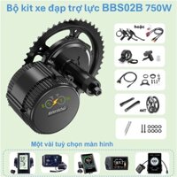 Bô ebike kit nâng cấp xe đạp thường thành xe trợ lực điện Bafang BBS02B 48V 750W