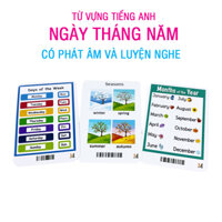 Bộ flashcard tiếng Anh chủ đề về Ngày, Tháng và Mùa trong năm