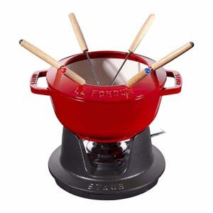 Bộ Fondue Staub màu đỏ Cherry – 18cm
