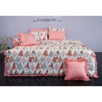Bộ ga chun trần bé gái màu hồng everon 22070 modal