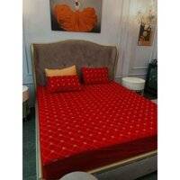 Bộ Ga Chun Trần Bông Phi Lụa Cao Cấp – Mềm Mịn, Sang Trọng, Đủ Kích Thước Nệm