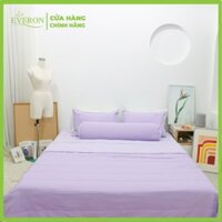 Bộ ga giường Silky Washing Tím K-Bedding KSS104 (4 món) gồm 1 ga giường 2 vỏ gối nằm 1 vỏ gối ôm | Everon chăn ga gối nệm Hàn Quốc