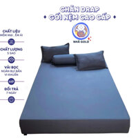 Bộ Ga Giường Thun Lạnh Màu Trơn  4 Món  Co Giãn Bốn Chiều
