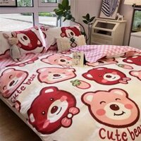 Bộ Ga Giường Và Vỏ Gối Cotton Korea Bedding Đủ Kích Thước Trải Nệm 1m4, 1m6, 1m8 Chưa Gồm Chăn - NHO,1M8 X 2M