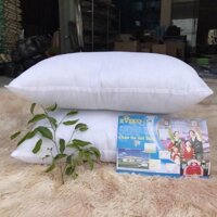 Bộ ga giường và vỏ gối Cotton 3F trắng tinh M2Tbedding ga gối nhập khẩu dành cho home stay khách sạn nhà nghỉ - 1 ruột gối 50x 70