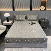 Bộ ga gối 3 Món Lụa Thái  Mềm Mại Hoạ Tiết Xinh,Bô Ga Gối Lụa Thái Mẫu Mới nhất-TN1