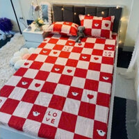 Bộ Ga Gối 3 Món Poly m6/m8, Ga Trải Giường + 2 Vỏ Gối Nằm Chất Đẹp