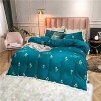 Bộ ga - gối - chăn cotton 100 % xuất Hàn