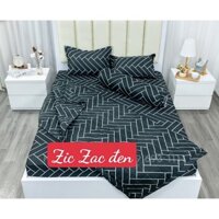 Bộ ga gối cho đệm dày 20cm kích thước 1m 1m2 1m4 1m5 1m6 gồm ga chun kèm 2 áo gối -mẫu ZIC ZẮC _BANHANGGIASI