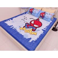 Bộ ga gối cotton 3D siêu thoáng người nhện