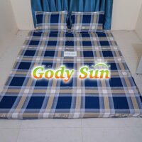 Bộ ga gối cotton poly Gody Sun Gồm 1 ga  2 vỏ gối, đồng giá 1m62m và 1m82m - Hồng kitty,Bộ ga vỏ gối 1m82m