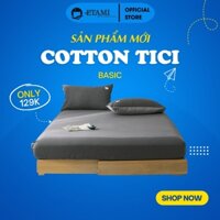 Bộ ga gối cotton tici ga trải giường và 2 vỏ gối , miễn phí bo chun cho drap giường ga trải giường vừa mọi độ cao đệm