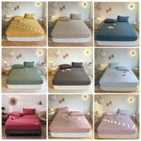 Bộ Ga Gối Cotton Tici, Ga Giường 1m2, 1m4, 1m6, 1m8 Phong Cách Hàn Quốc (KHÔNG KÈM RUỘT)