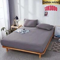 Bộ Ga Gối Cotton Tici Hè Thu Tặng Kèm Vỏ Gối Ôm Chính Hãng TOKDODO Bo Chun Đệm &lt;15 Cm - 1m8x2m