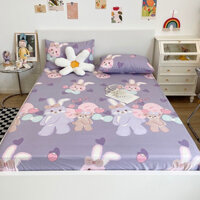 Bộ ga gối ETAMI BEDDING Gấu Nhật drap giường cotton poly 5D, ga trải giường + 2 vỏ gối nằm