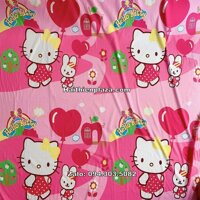 Bộ ga gối Hello Kitty mầu hồng