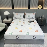 Bộ ga gối lụa thái 3 món siêu mềm mịn, ga giường và vỏ gối lụa thái cao cấp loại 1 nhiều mầu sắc KT 1m6 1m8 2m2