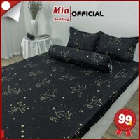 Bộ Ga Gối 💖M6 M8💖 Ga Giường + 2 Vỏ Gối Nằm, Drap Trải Nệm Cotton Poly mẫu Cung Hoàng Đạo -Min Bedding (Miễn Phí Bo Chun)
