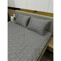 Bộ Ga Gối Phi Lụa Trần Bông Cao Cấp m6/m8/2m2,Bộ Drap Màu Trơn Ga được bo chun sẵn - Chất liệu mát, bền đẹp