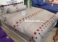 Bộ ga gối Sông Hồng Cotton C19C68