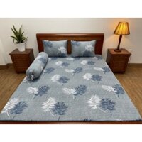 Bộ ga gối thun hàn quốc 4 món, kích thước 1m4x2m,chân nệm 5->20cm.mẫu như hình,vải mềm,mịn,bao mát,giặt không ra màu