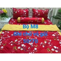 Bộ ga gối thun lạnh Hàn Quốc kích thước 1M8