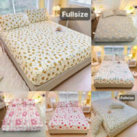 Bộ Ga Gối Trần Bông 3 Món Cotton Đũi Hữu Cơ Sơ Đậu Lành Mền Mịn Thoáng Mát Đầy Đủ Size