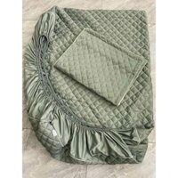 Bộ ga gối trần bông phi lụa có 7 màu lựa chọn