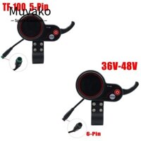 Bộ ga ngón tay cái MUVAKO, 5 chân 6 chân 36V / 48V Bộ chuyển số ngón tay cái, Dụng cụ điện thông minh màu đen bằng nhựa