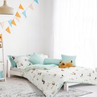 Bộ ga phủ cún thân thiện Everon CPC 25201 Gồm: (01 Ga phủ + 01 Vỏ chăn 2mx2m2 + 02 Vỏ gối đầu 45x65)