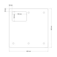 Bộ Gác 4 Chân Tầng Lửng Có Lỗ Cầu Thang Trang Trí Chuồng Cho Hamster | KT D40cm*C40cm*C20cm