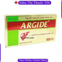 Bổ gan Argide (arginin HỘP 20 ỐNG x 10ml) - hỗ trợ chức năng gan, thải độc cơ thể F