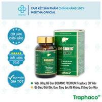 Bổ Gan Boganic Premium - Giải Độc Gan, Hạ Men Gan, Glutathione, Tăng Sức Đề Kháng (Lọ 30 Viên)