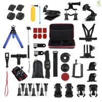 Bộ gắn Camera Andoer Bộ phụ kiện máy ảnh hành động 48 trong 1 Bộ phụ kiện máy ảnh thể thao Thay thế cho Hero 10 9 8 Max 7 6 5 Insta360 Xiaomi YI Action Cam Came-211