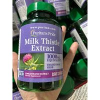 bổ gan chiết xuất từ cây kế sữa puritan's pride milk thistle extract 1000mg bổ gan 180 viên của mỹ