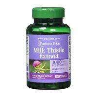 Bổ gan Milk Thistle Extract Puritan’s Pride 1000 mg 180 viên của Mỹ