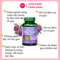 Bổ gan Puritan's Milk Thistle extract 1000mg thải độc làm mát gan 180 viên nhập mỹ Date 2027