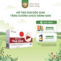Bổ̉ gan Thái Minh - Dùng cho người có chức năng gan suy giảm, men gan tăng cao, cần bảo vệ gan - Hộp 20 viên