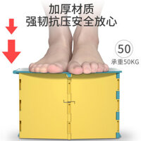 Bô gấp gọn cho trẻ em, bô di động nhỏ, ghế ngồi cho bé, túi đựng rác