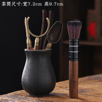 Bộ gắp trà cao cấp gỗ mun bọc đồng