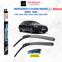 Bộ gạt mưa xe Mercedes C-Class (W205) BOSCH AEROTWIN set A843S cao cấp đời 2015 - 2021