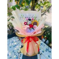 Bó gấu tốt nghiệp len siêu to xinh xắn. dành tặng người thân ,bạn bè...