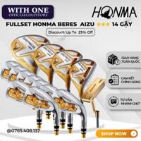 Bộ gậy golf Nam HONMA AIZU 3 SAO Graphite R ( 14 Gậy )