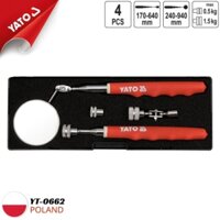 Bộ gậy nhặt ốc rơi và gương soi gầm 4 chi tiết Yato YT-0662 - Ba Lan
